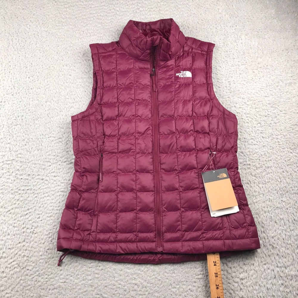 The North Face‎ Thermoball Eco Vest 2.0 Womens S Slim Fit Boysenberry Puffer NEW